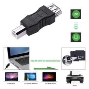Konektor Printer / Converter AF ke BM - USB 2.0 Adapter A Female ke B Male -
