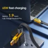 Kabel Data 4in1 Fast Charging 27W + 65W – Kabel Cas 4 Kepala 5A USB Type C & iOS 1M - Gambar 2