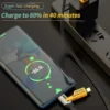 Kabel Data 4in1 Fast Charging 27W + 65W – Kabel Cas 4 Kepala 5A USB Type C & iOS 1M - Gambar 4
