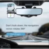 Holder HP Mobil Kaca Spion – Dudukan HP Putar 360° Universal 4–7 Inch, Anti Getar - Gambar 2