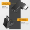 USB 3.1 Type C to USB Type C OTG Adapter 10Gbps 100W PD Fast Charging / OTG Type C to Type C - Gambar 4